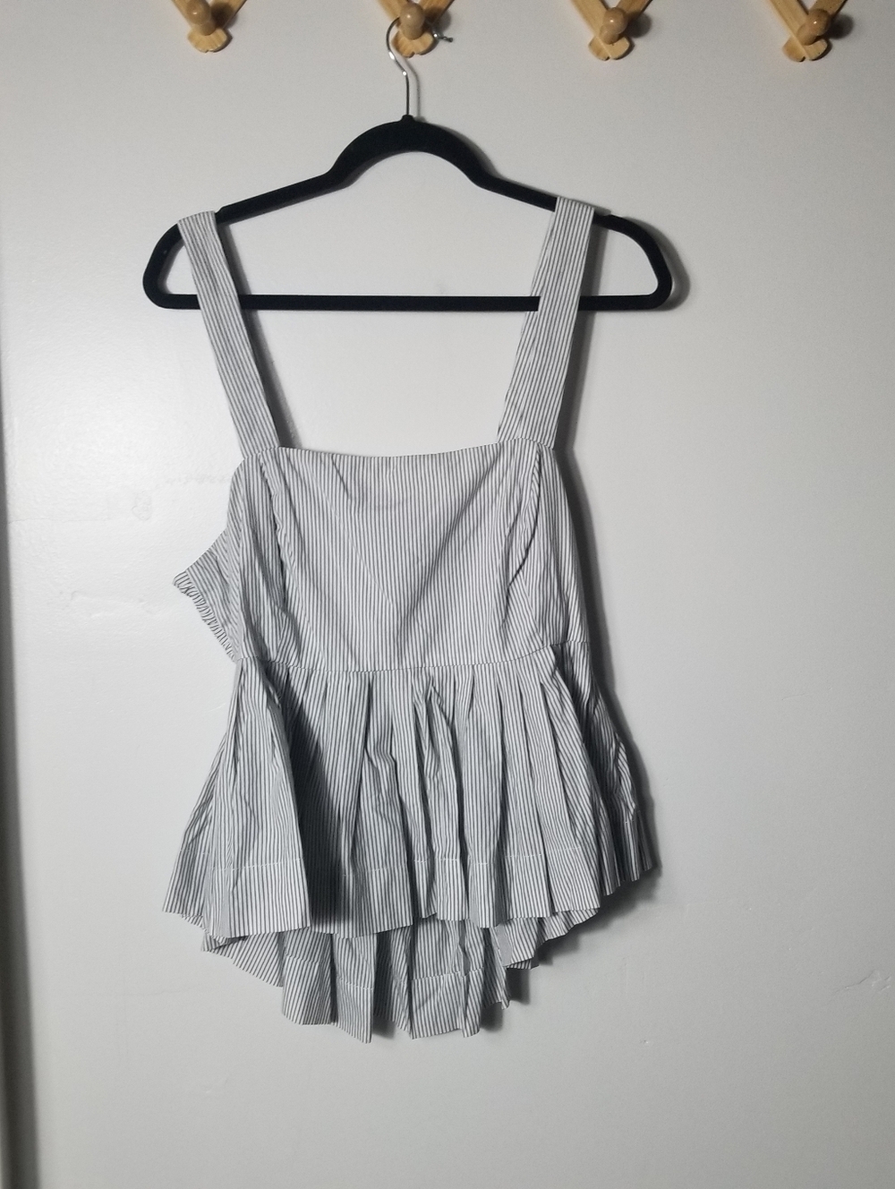 GREYLIN WOMEN'S STRIPED PEPLUM TANK TOP SIZE XL